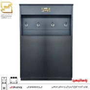 آبسردکن 4 شیر استیل مشکی مدل 4bt